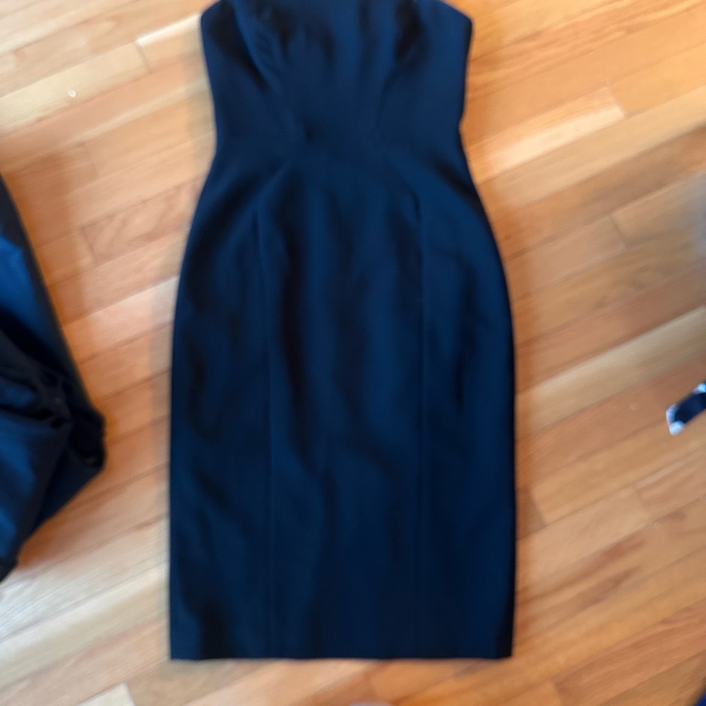 Jill Stuart Blue Strapless Sheath Dress Cocktail